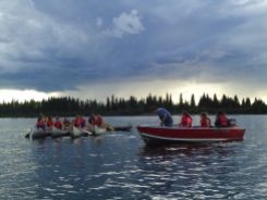 Candle lake and canoeing
